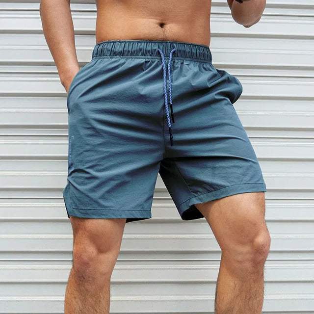 Pantaloncini sportivi lunghi da uomo con vestibilità elastica e coulisse sul fondo - Comfort e stile per tutti i giorni - Au-Genou