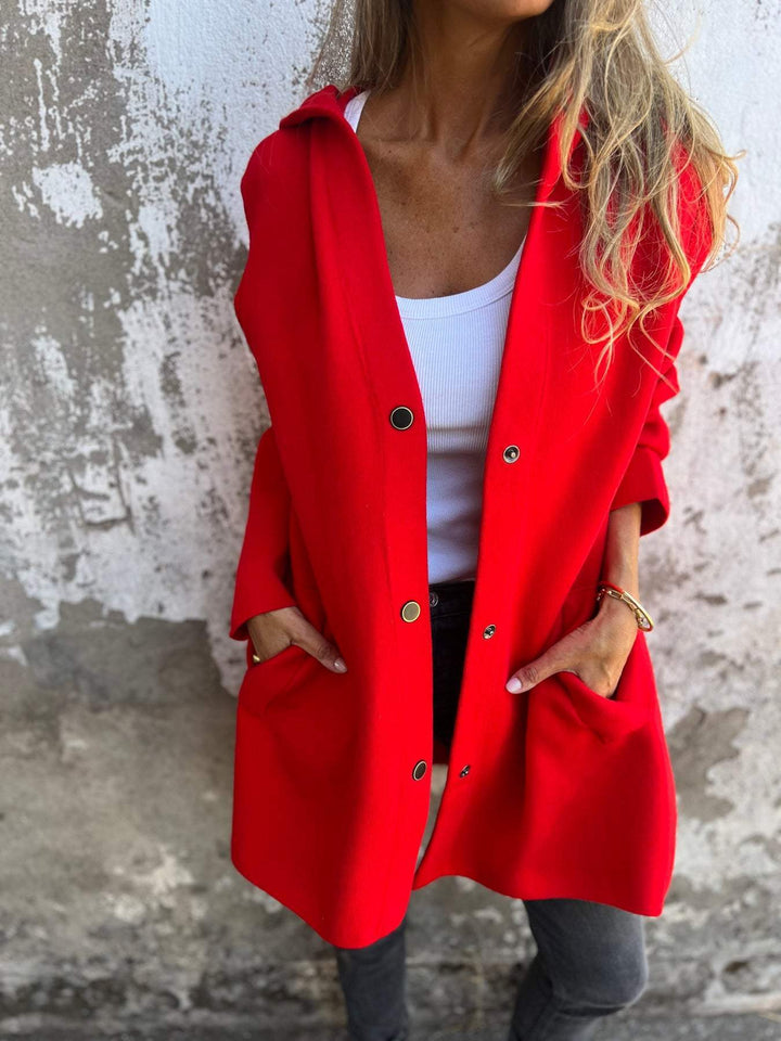 Cappotto con bottoni Élise™ elegante e raffinato per donna