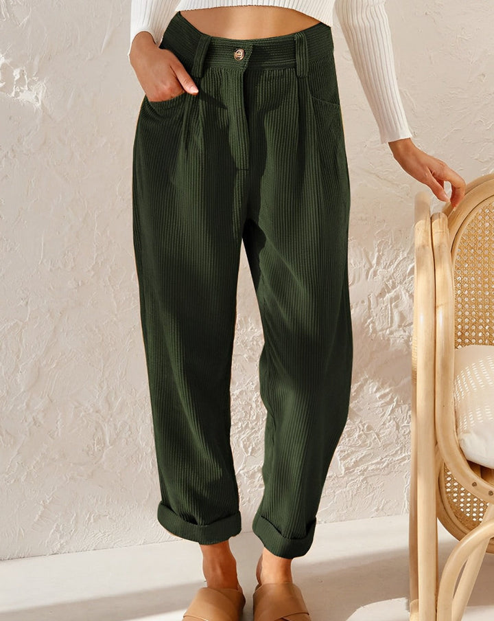 VelvetEase - Eleganti e comodi pantaloni con coulisse in cotone per tutti i giorni