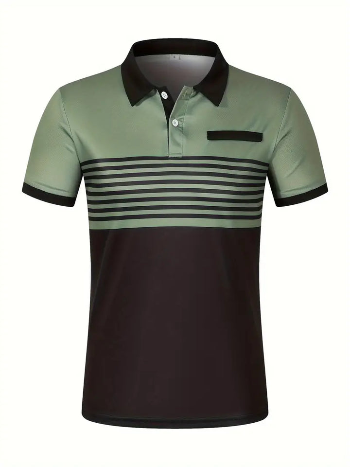 Polo elegante da uomo slim fit con cintura - maniche corte, look casual ed elegante