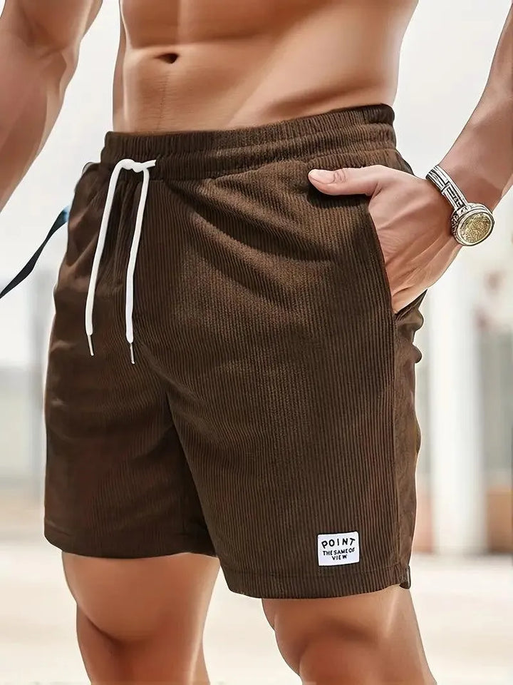 Pantaloncini corti da uomo - Tissu Léger et Respirant avec Taille Élastique à Cordons de Serrage