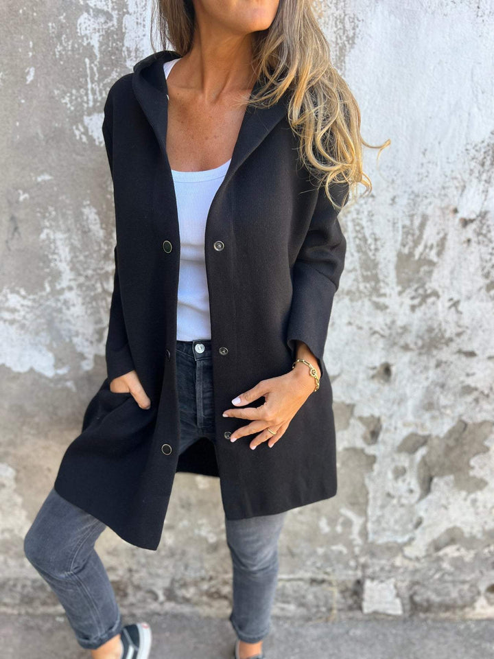 Cappotto con bottoni Élise™ elegante e raffinato per donna