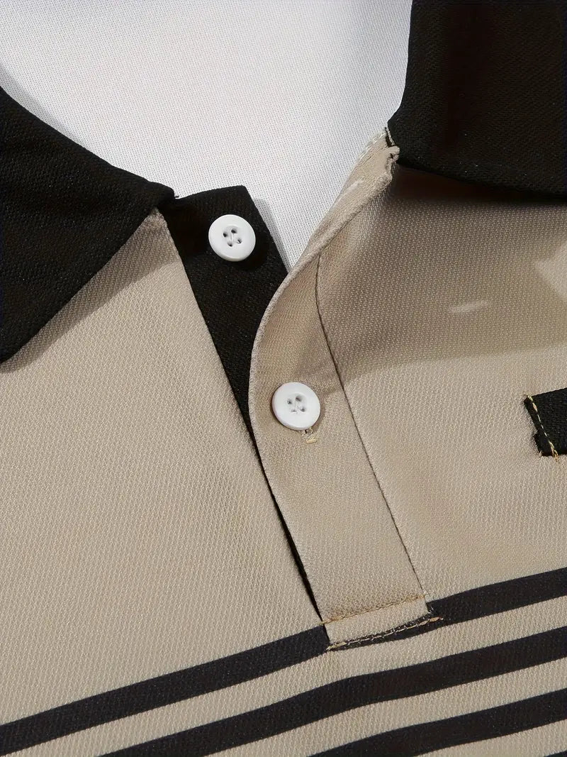 Polo elegante da uomo slim fit con cintura - maniche corte, look casual ed elegante