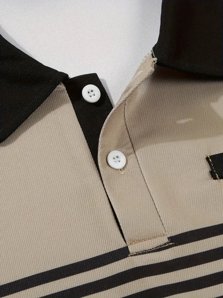 Polo elegante da uomo slim fit con cintura - maniche corte, look casual ed elegante