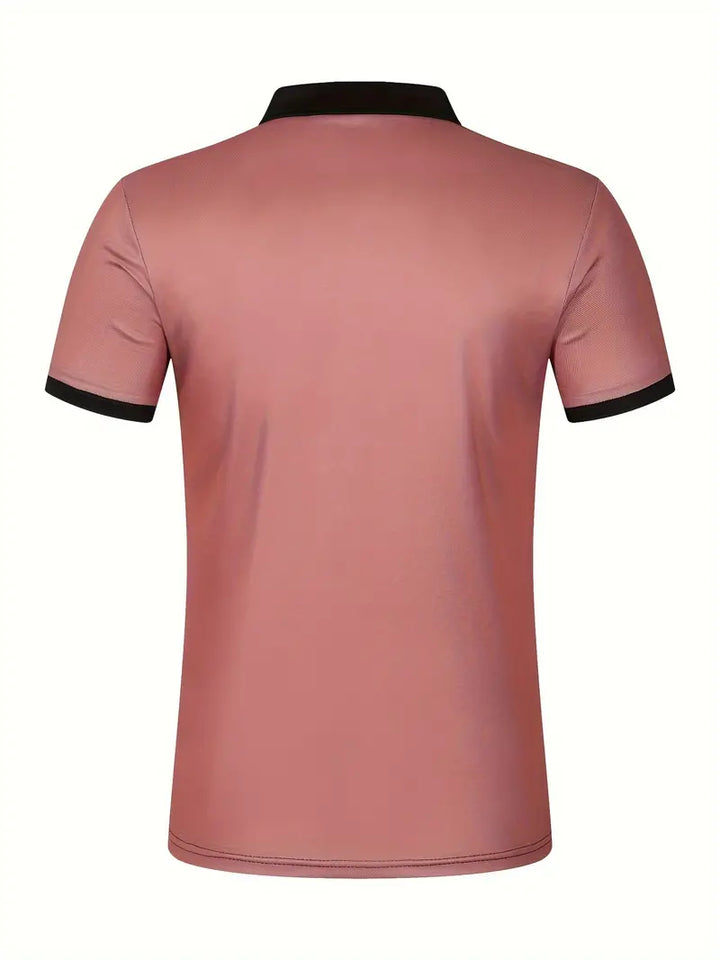 Polo elegante da uomo slim fit con cintura - maniche corte, look casual ed elegante