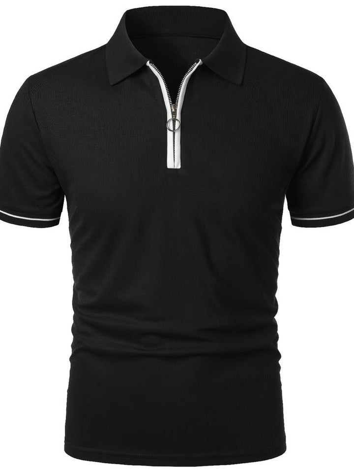 Camisas Polos para Hombre de Ajuste Delgado con Manga Corta y Detalle de Contraste Elegante, Perfectas para un Estilo Moderno y Sofisticado