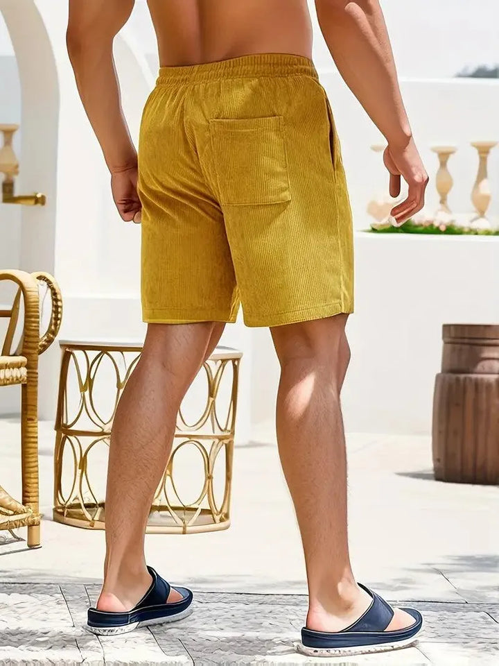 Pantaloncini corti da uomo - Tissu Léger et Respirant avec Taille Élastique à Cordons de Serrage