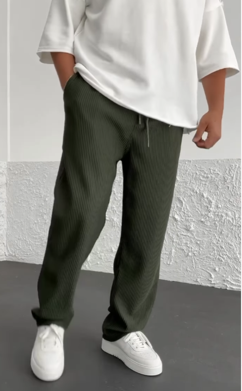 Pantaloni Virgile™ a coste eleganti per un look alla moda ed elegante