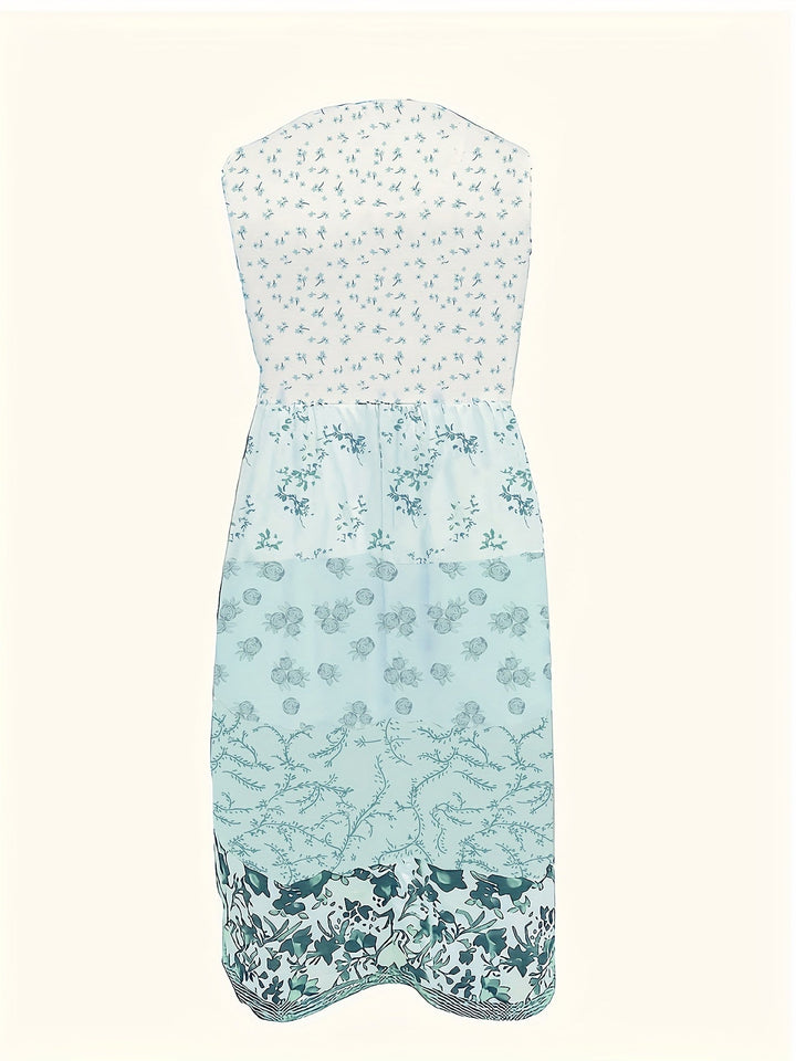 Elegante abito a canotta da donna con motivo floreale - perfetto per la primavera e l'estate