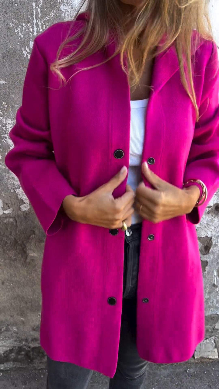 Cappotto con bottoni Élise™ elegante e raffinato per donna