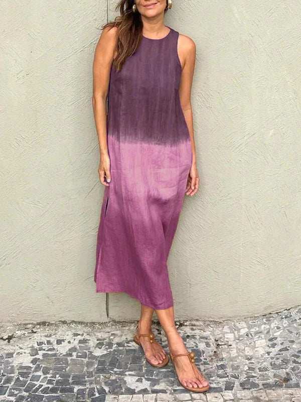 Abito estivo da donna elegante e confortevole con elegante scollatura a V