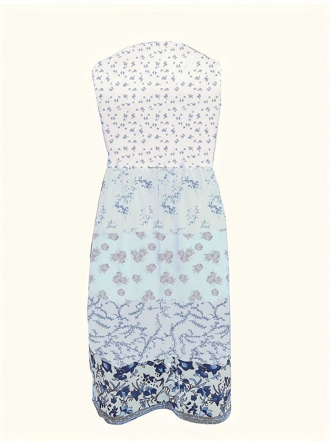 Elegante abito a canotta da donna con motivo floreale - perfetto per la primavera e l'estate