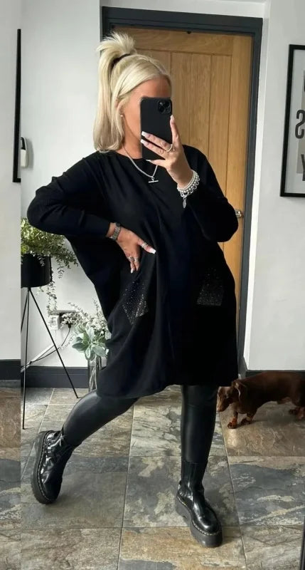 Elegante abito estivo da donna con scollatura a punta - stile casual e comfort per le giornate calde