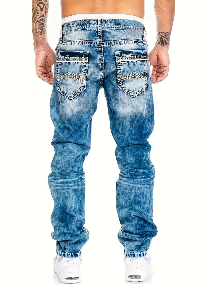Jeans Rugged Twisted Punk da uomo - abbigliamento elegante e resistente per ogni occasione