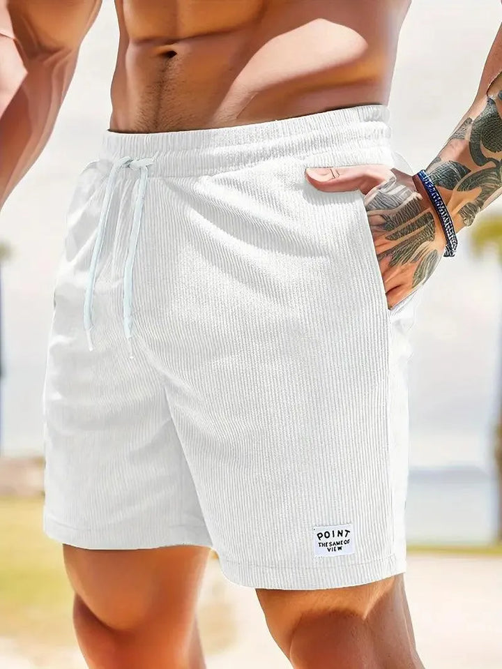 Pantaloncini corti da uomo - Tissu Léger et Respirant avec Taille Élastique à Cordons de Serrage