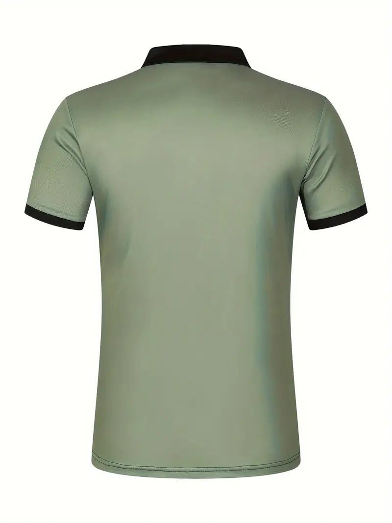 Polo elegante da uomo slim fit con cintura - maniche corte, look casual ed elegante