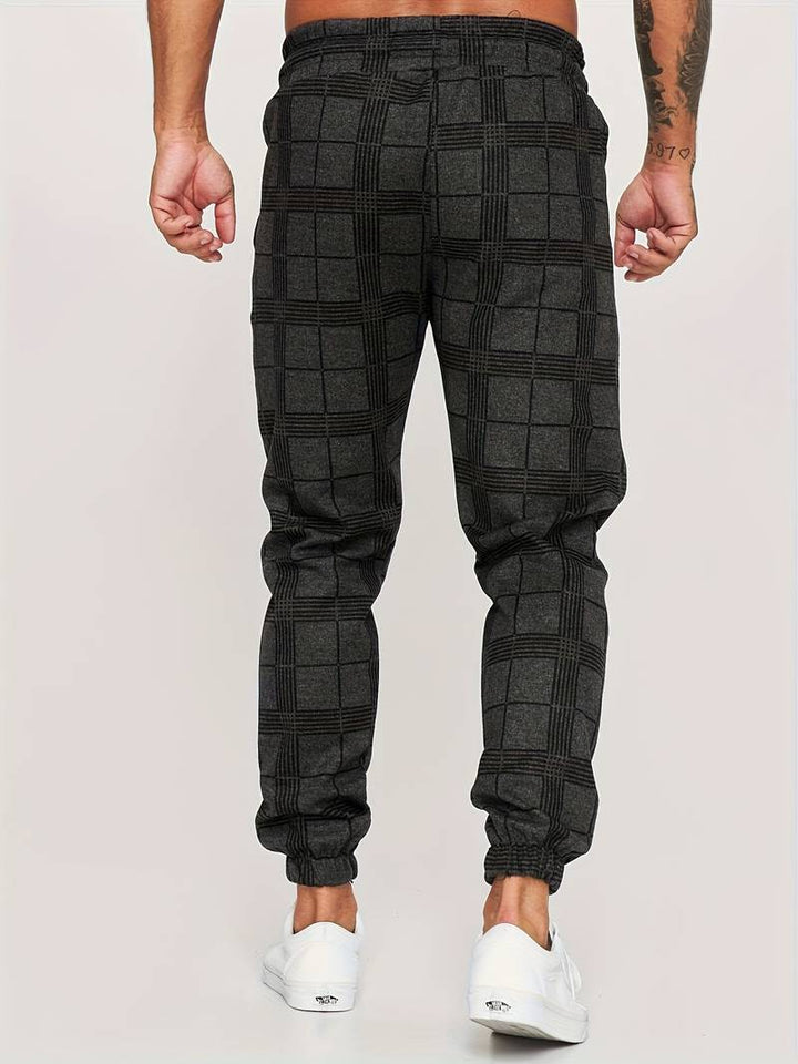 Joggers a quadri Slim Fit da uomo di UrbanFit - Un look casual elegante e confortevole