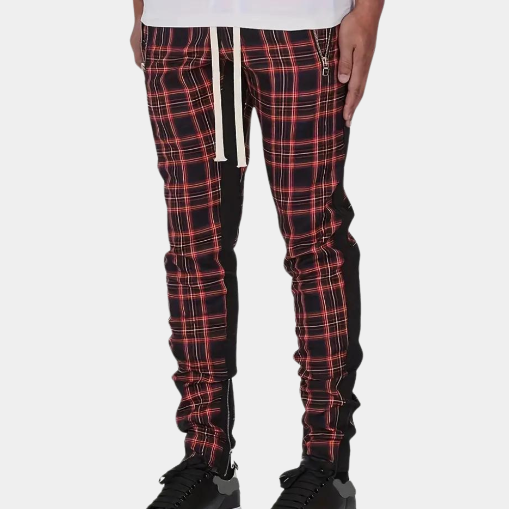 Pantaloni da uomo alla moda con motivo a quadri di tendenza
