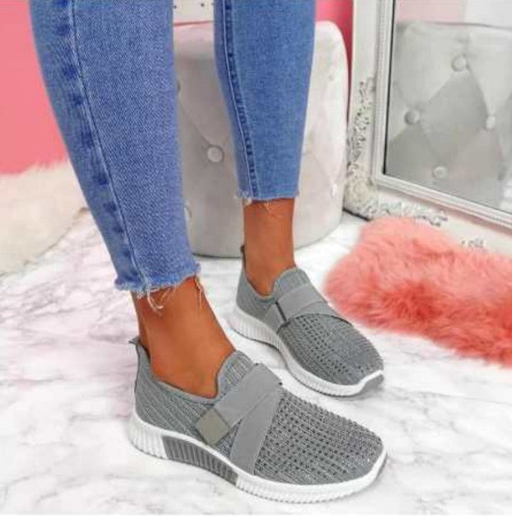 Scarpe da donna senza lacci con velcro - Comfort massimo e mantenimento della postura
