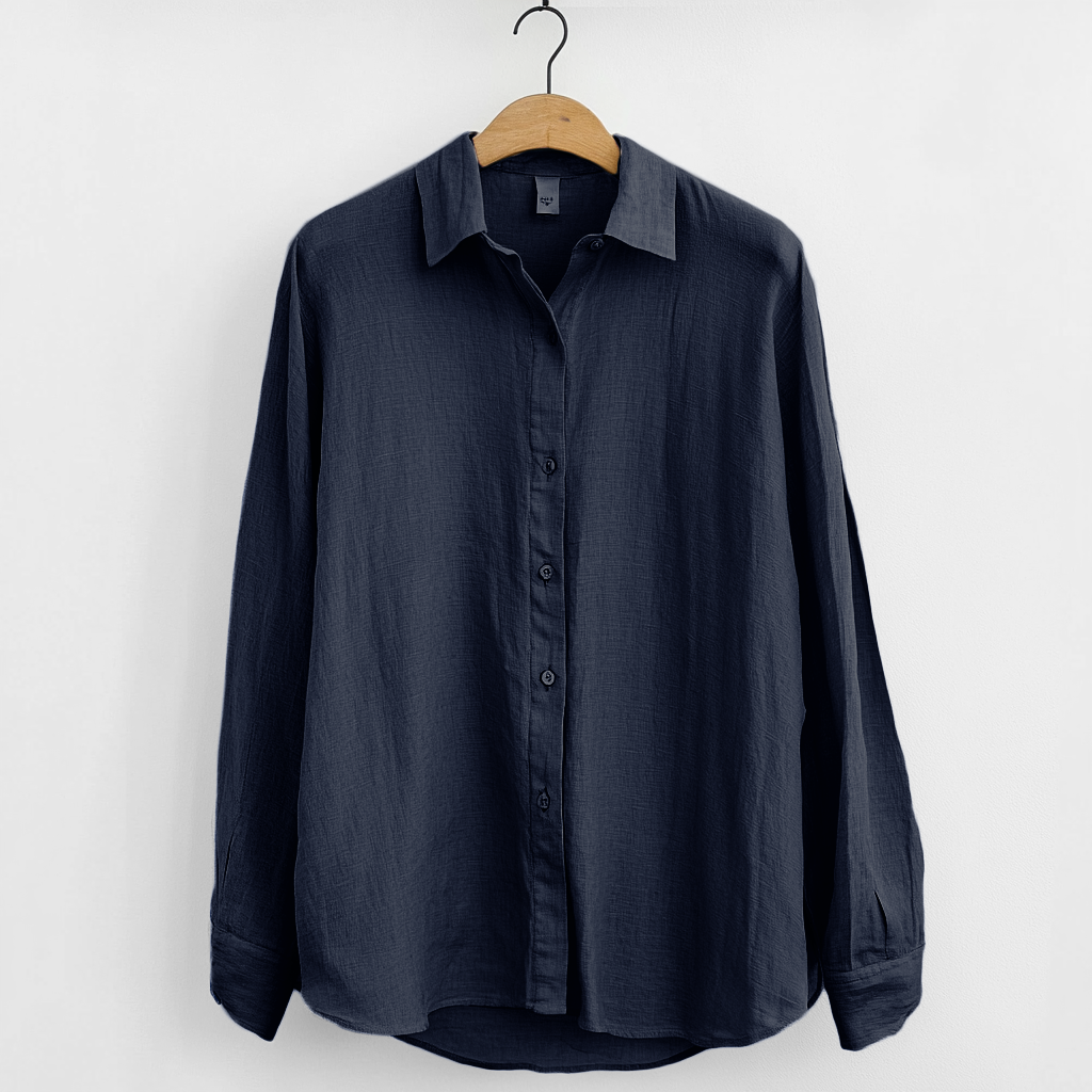 Camiseta da uomo - Comfort ed estetica in manica lunga - Bottoni eleganti per un look casual e ventilazione superiore