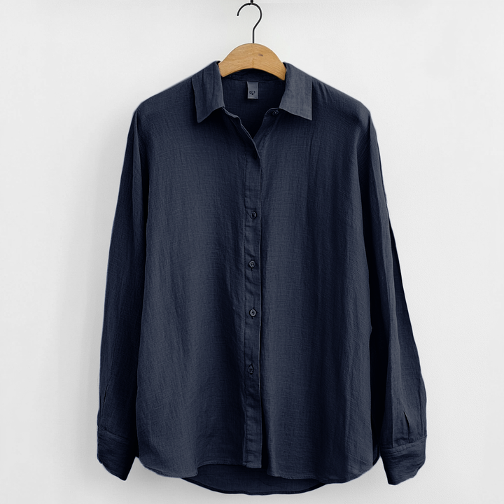 Camiseta da uomo - Comfort ed estetica in manica lunga - Bottoni eleganti per un look casual e ventilazione superiore