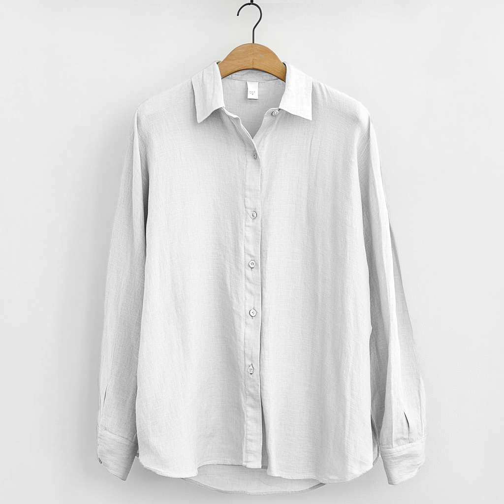 Camiseta da uomo - Comfort ed estetica in manica lunga - Bottoni eleganti per un look casual e ventilazione superiore