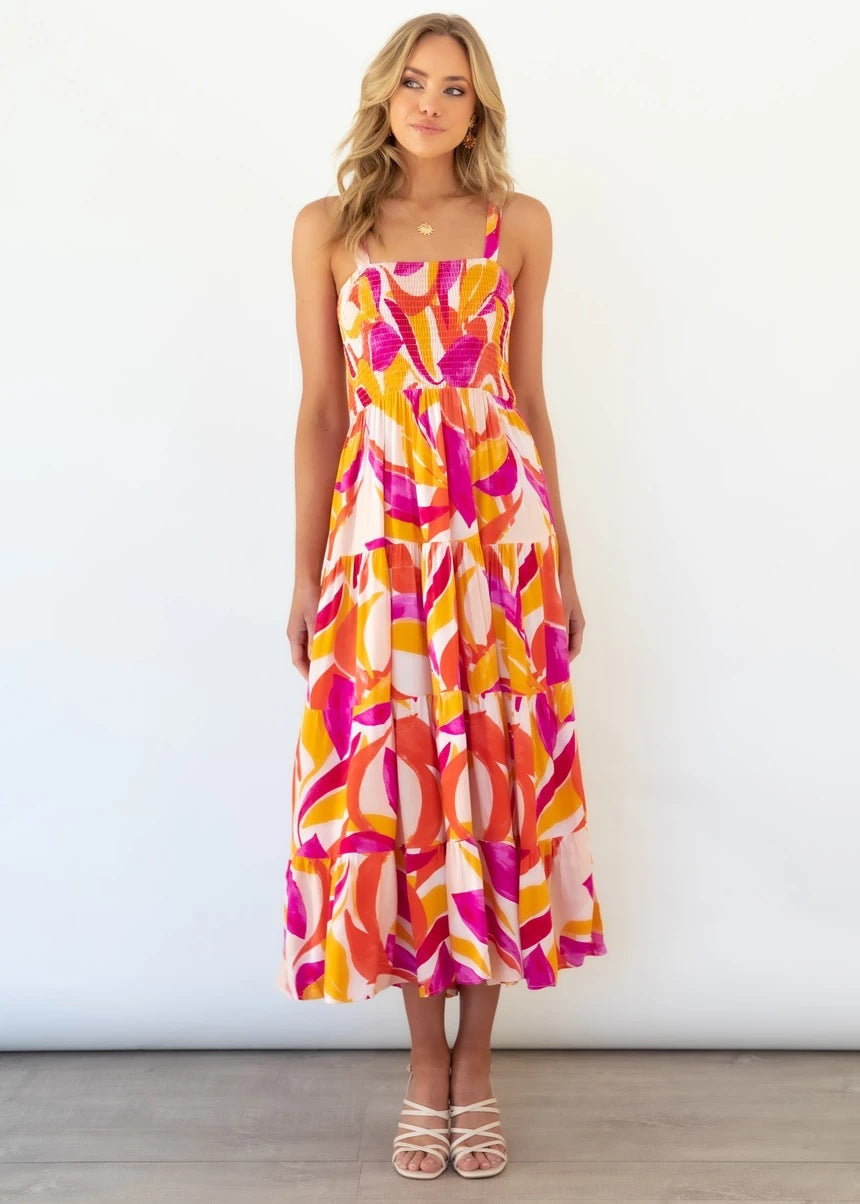 Abiti eleganti con spalline A-Line in tessuto arioso per un look unico ed elegante