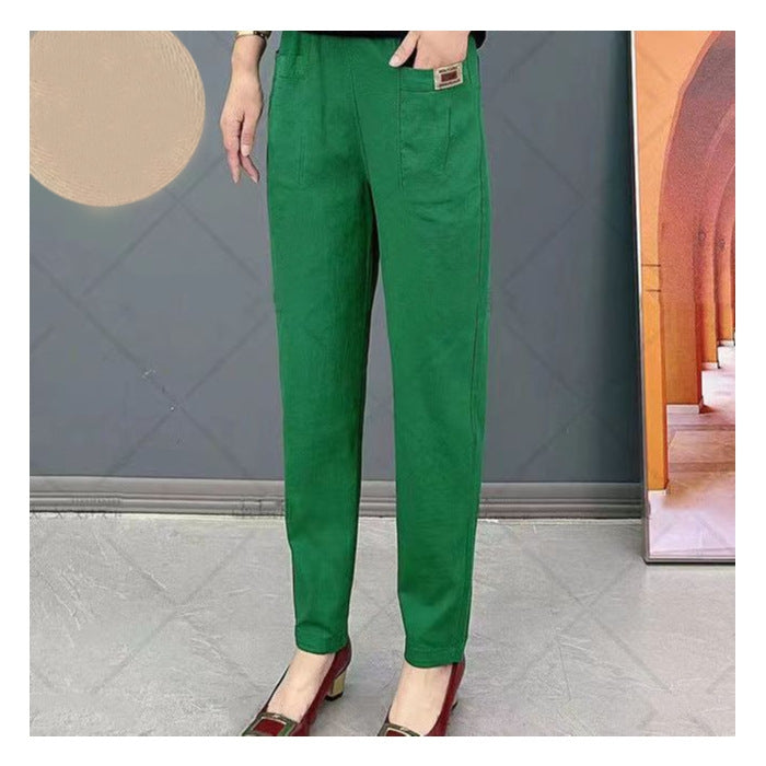 Comodi pantaloni Relax Fit in cotone con elastico in vita per il relax di tutti i giorni