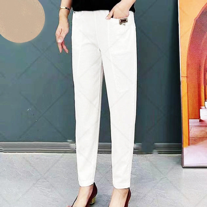 Comodi pantaloni Relax Fit in cotone con elastico in vita per il relax di tutti i giorni